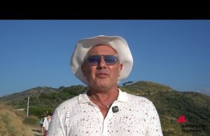 Gianfranco Molino al Rito della Luce a Fiumara d’Arte: “Il punto solstiziale della “Piramide – 38°