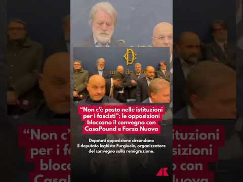“Non c’è posto nelle istituzioni per i fascisti”: bloccato il convegno con CasaPound e Forza Nuova
