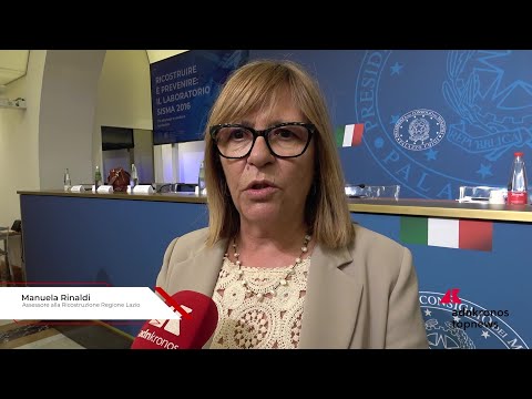 Rapporto Sisma 2016, Rinaldi: “Avviata ricostruzione privata e restituite case nel Lazio”