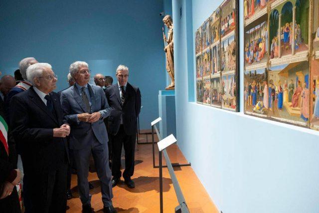 Il presidente Mattarella alla mostra ‘Beato Angelico’ a Firenze
