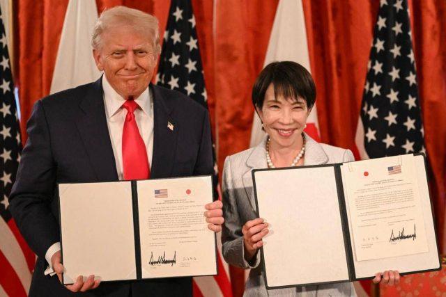 Trump in Giappone, siglato accordo sulle terre rare. La premier lo nomina per il Nobel