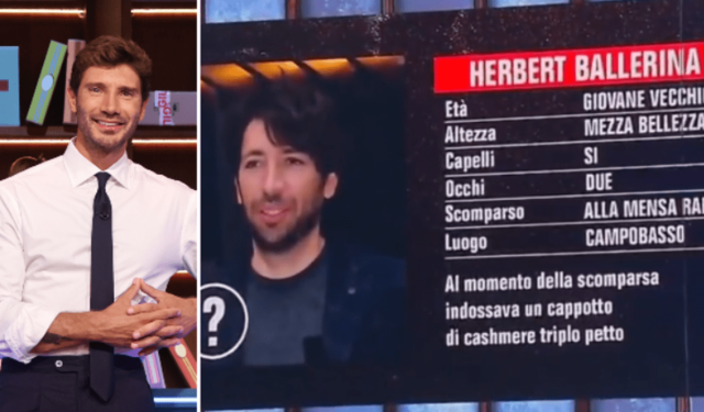 Affari Tuoi, ‘scomparso’ Herbert Ballerina: l’annuncio di Stefano De Martino