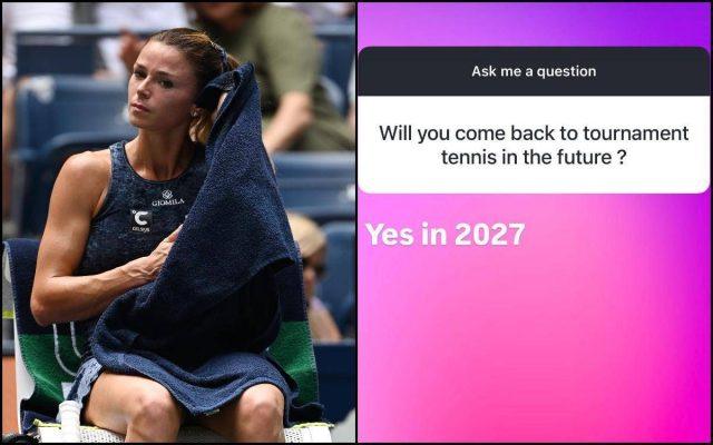Camila Giorgi di nuovo in campo dopo il ritiro: “Nel 2027 torno a giocare tornei Wta”