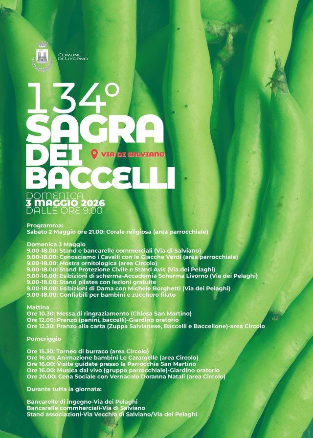 Locandina Sagra dei Baccelli di Salviano ediz 2026