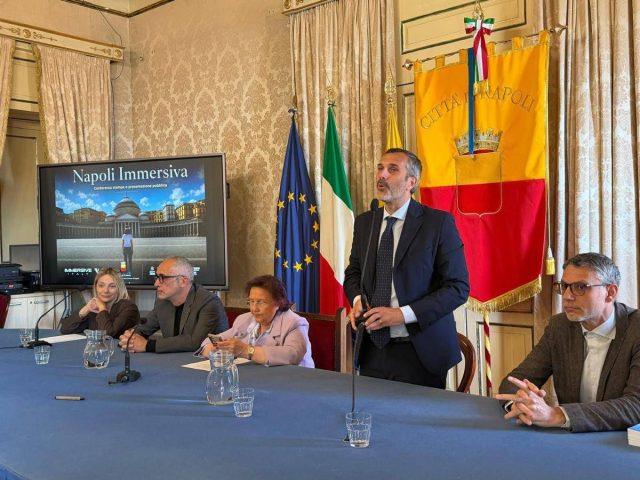 Napoli, presentato oggi al Comune il primo gemello digitale immersivo multi-piattaforma della città