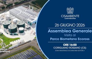 Assemblea Generale Cisambiente Confindustria 2026 al Parco Biometano Ecoross