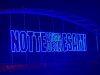 “Notte prima degli esami” la scritta luminosa al Villaggio Scolastico di Pontedera
