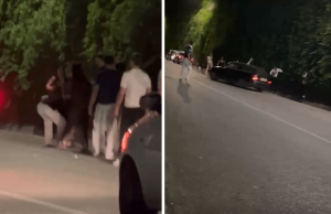 Taormina, auto a tutta velocità su giovani fuori da una discoteca – Il video